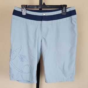 6 Horny Toad Women's Light Blue and Navy Shorts, Toad & CO